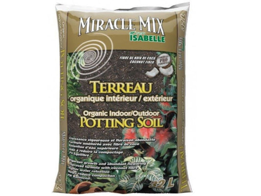 Potting soil with coconut fiber