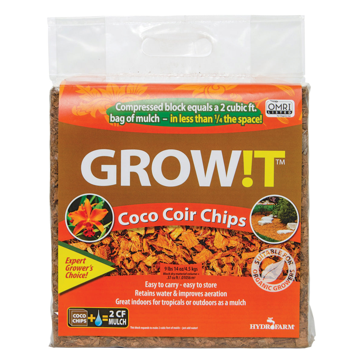 Chips de coco compressés Grow it !