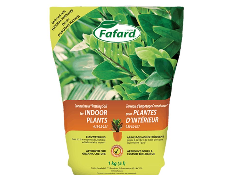 Terreau empotage Connaisseur et plantes d'intérieur  Fafard