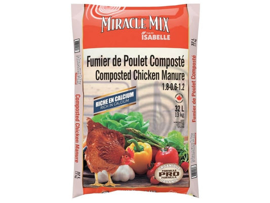 Fumier poulet en compost quantité limitée